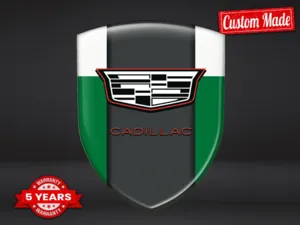 Cadillac Adesivo Bombato Finitura Elegante Etichette Lusso ST